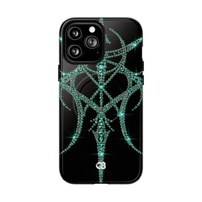 Teal Cyber Sigil · Tough 2.0 Magnetic Phone Case for iPhone · Teal