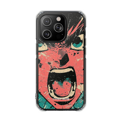 Schreiendes Gesicht Pink iPhone 14 Pro Case - Impact