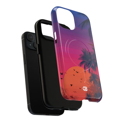 Neon Horizon Palms · Tough+ Telefoncover til iPhone · Magsafe