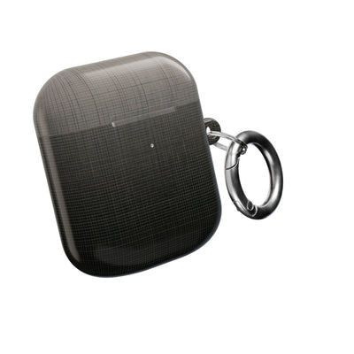 Monochrome Metric Grid · Hard Case for AirPods & AirPods Pro · Black
