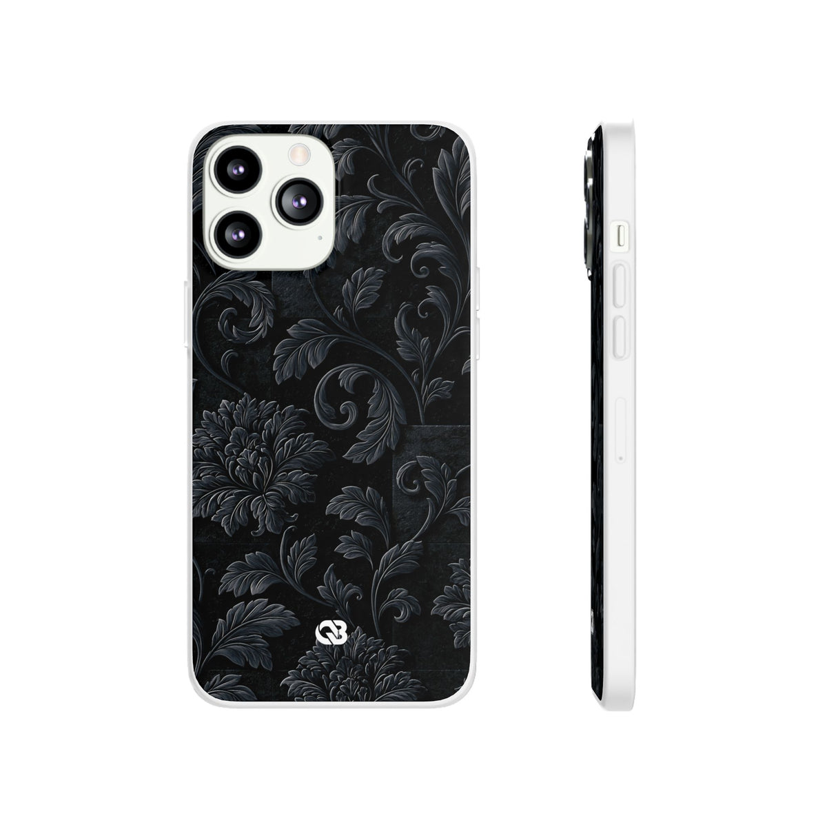 Obsidian Damask · Lite Phone Case for iPhone ·  Black