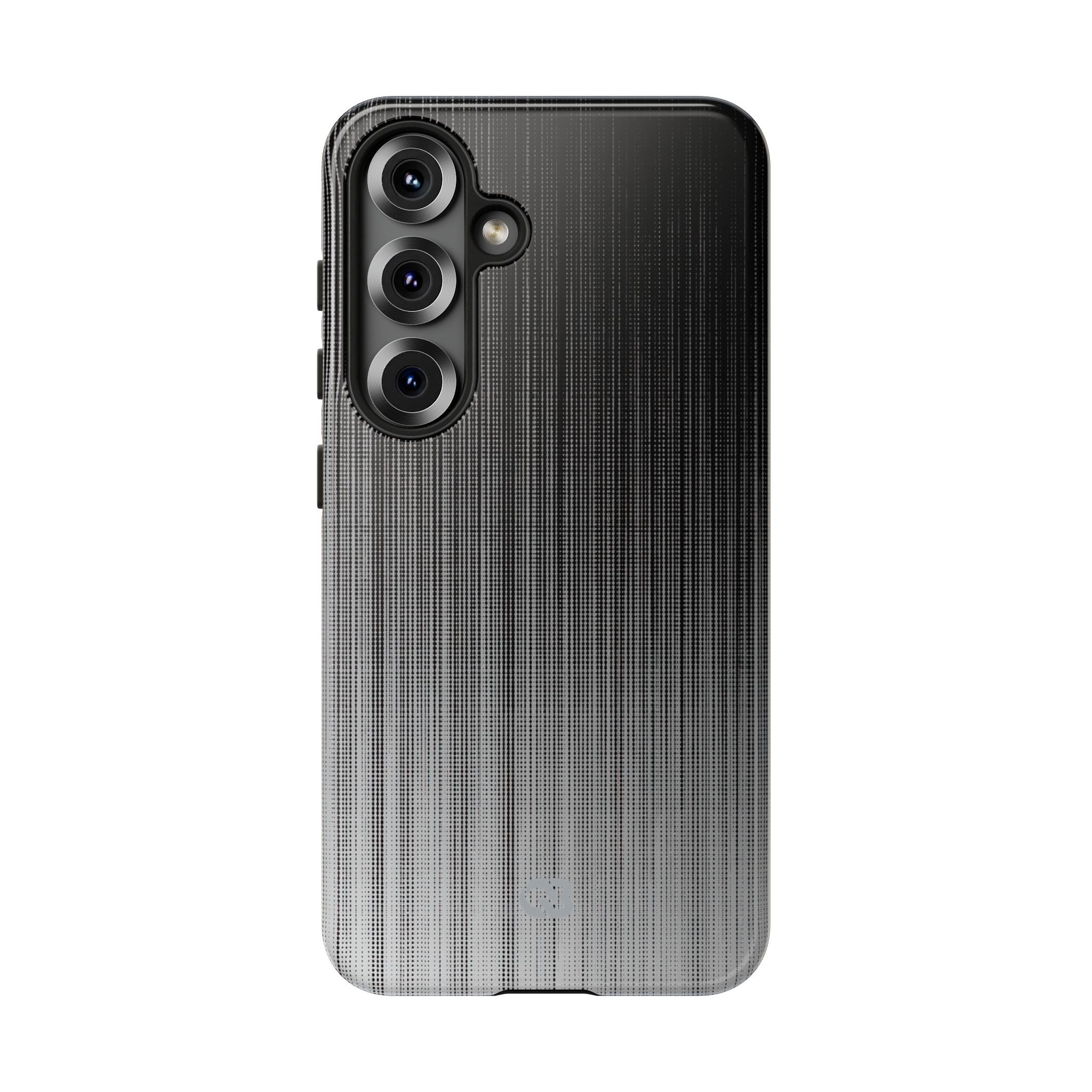 Grey Tough Phone Case for Samsung - Static Vertical Dither