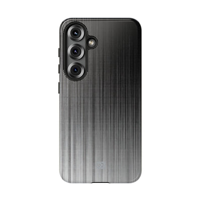 Grey Tough Phone Case for Samsung - Static Vertical Dither