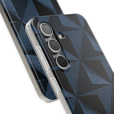 Blue Lite Phone Case for Samsung - Indigo Basalt Facets