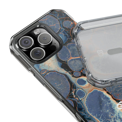 Astral Orb Resonance · Clear Impact Magnetic Phone Case for iPhone · Blue