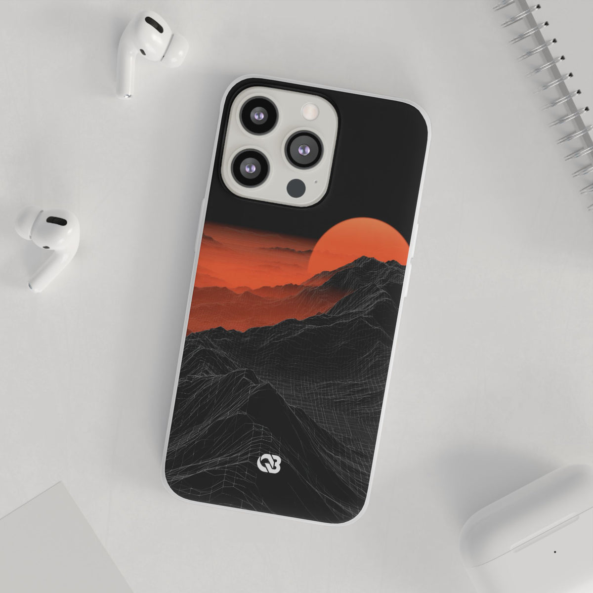 Solar Ridge Mesh · Lite Phone Case for iPhone ·  Black