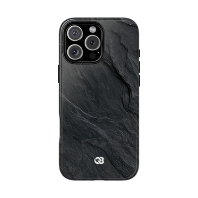 Dark Slate Strata · Tough Phone Case for iPhone · Black