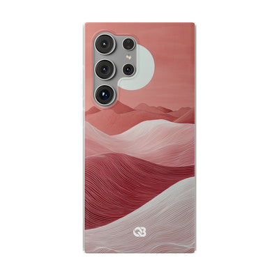 Crimson Dune Horizon · Soft Phone Case for Samsung