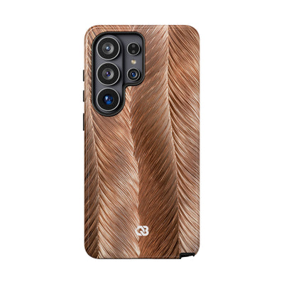 Rose Gold Weave · Tough Phone Case for Samsung · Brown