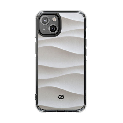 White Impact MagSafe Phone Case for iPhone - Arctic Flow Ridges