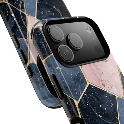 Golden Mosaic iPhone 17 Pro Case - Tough+ - CASE•BOB