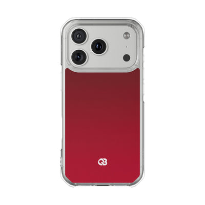 Velvet Crimson · Clear Impact Magnetic Phone Case for iPhone · Red
