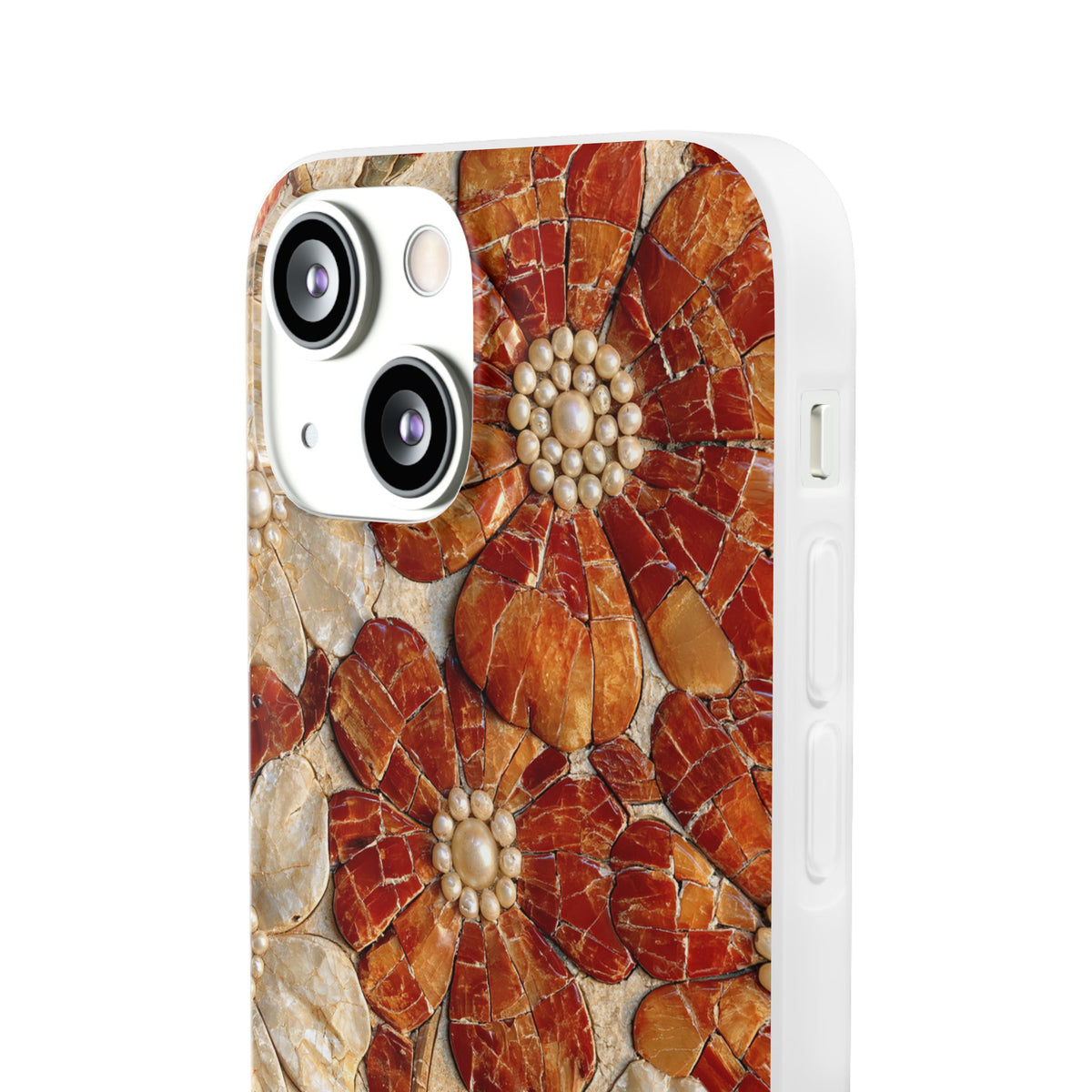 Carnelian Pearl Bloom · Lite Phone Case for iPhone ·  Orange