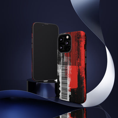 Distorted Barcode · Tough Phone Case for iPhone · Black