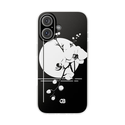 Black Lite Phone Case for iPhone - Lunar Orchid Grid