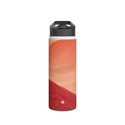 Crimson Dune Horizon · Insulated Water Bottle · Red