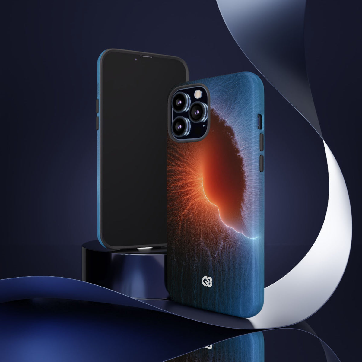 Thermal Aura Pulse · Tough Phone Case for iPhone · Blue