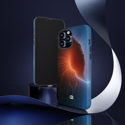 Thermal Aura Pulse · Tough Phone Case for iPhone · Blue