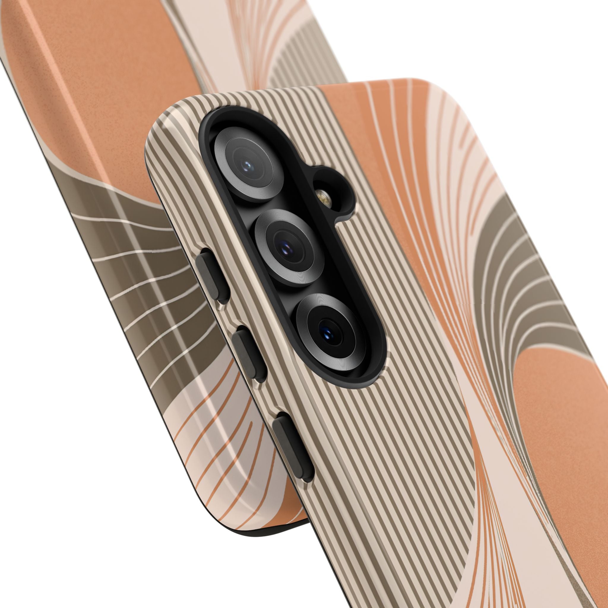 Orange Tough Phone Case for Samsung - Desert Arc Horizon
