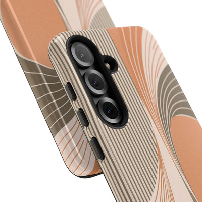 Orange Tough Phone Case for Samsung - Desert Arc Horizon