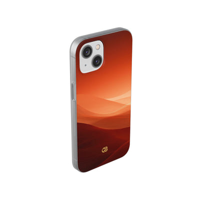 Orange Lite Phone Case for iPhone - Crimson Dune Gradient