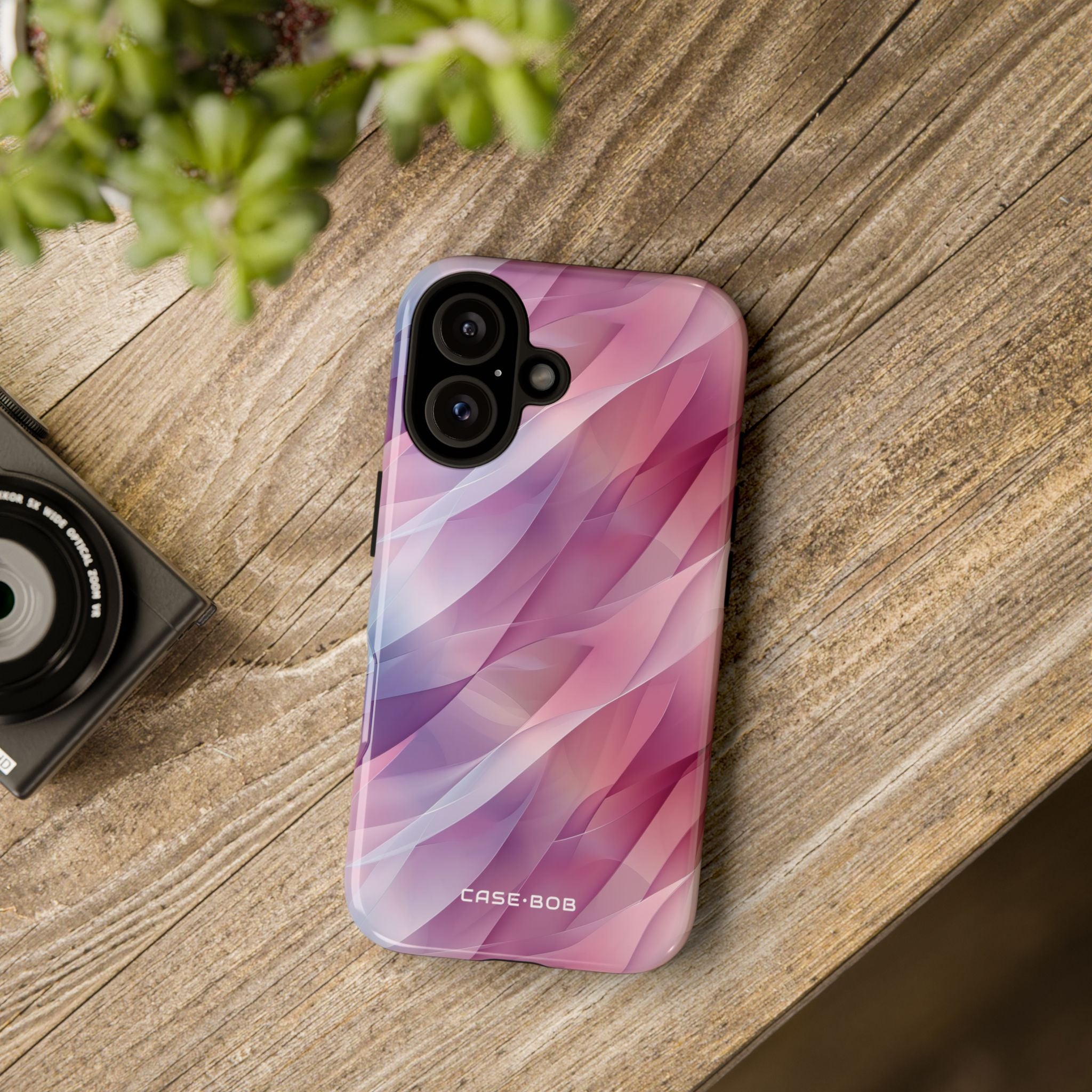 Pink Wave iPhone 16 Case - Tough