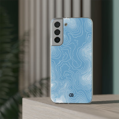Blue Lite Phone Case for Samsung - Glacial Ridge Topo