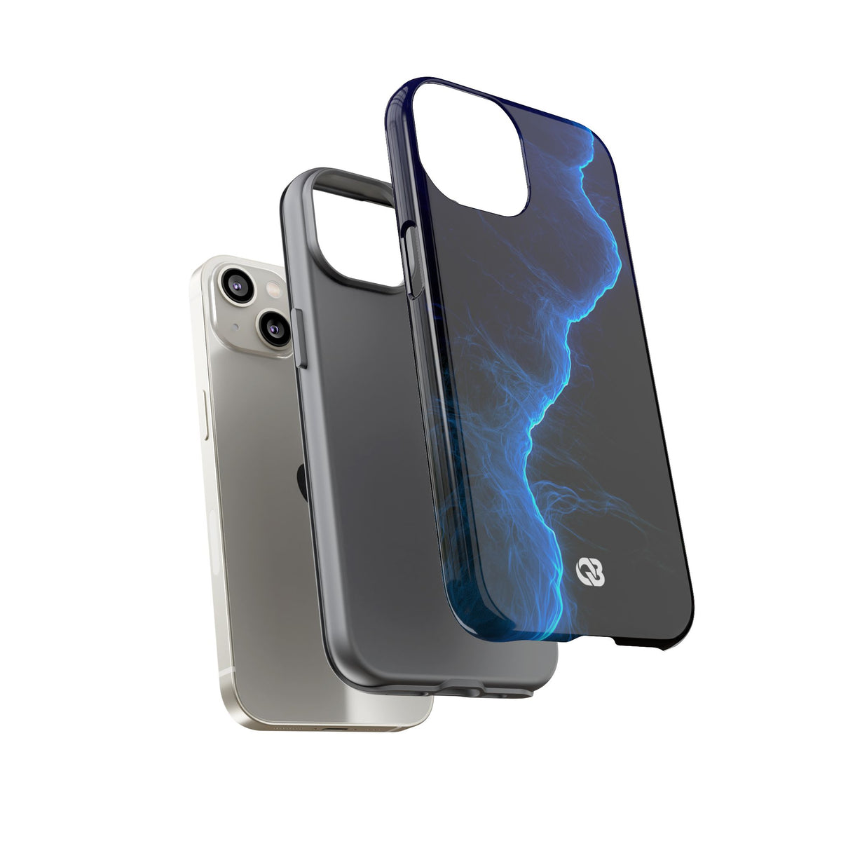 Electric Azure Drift · Tough Phone Case for iPhone · Blue