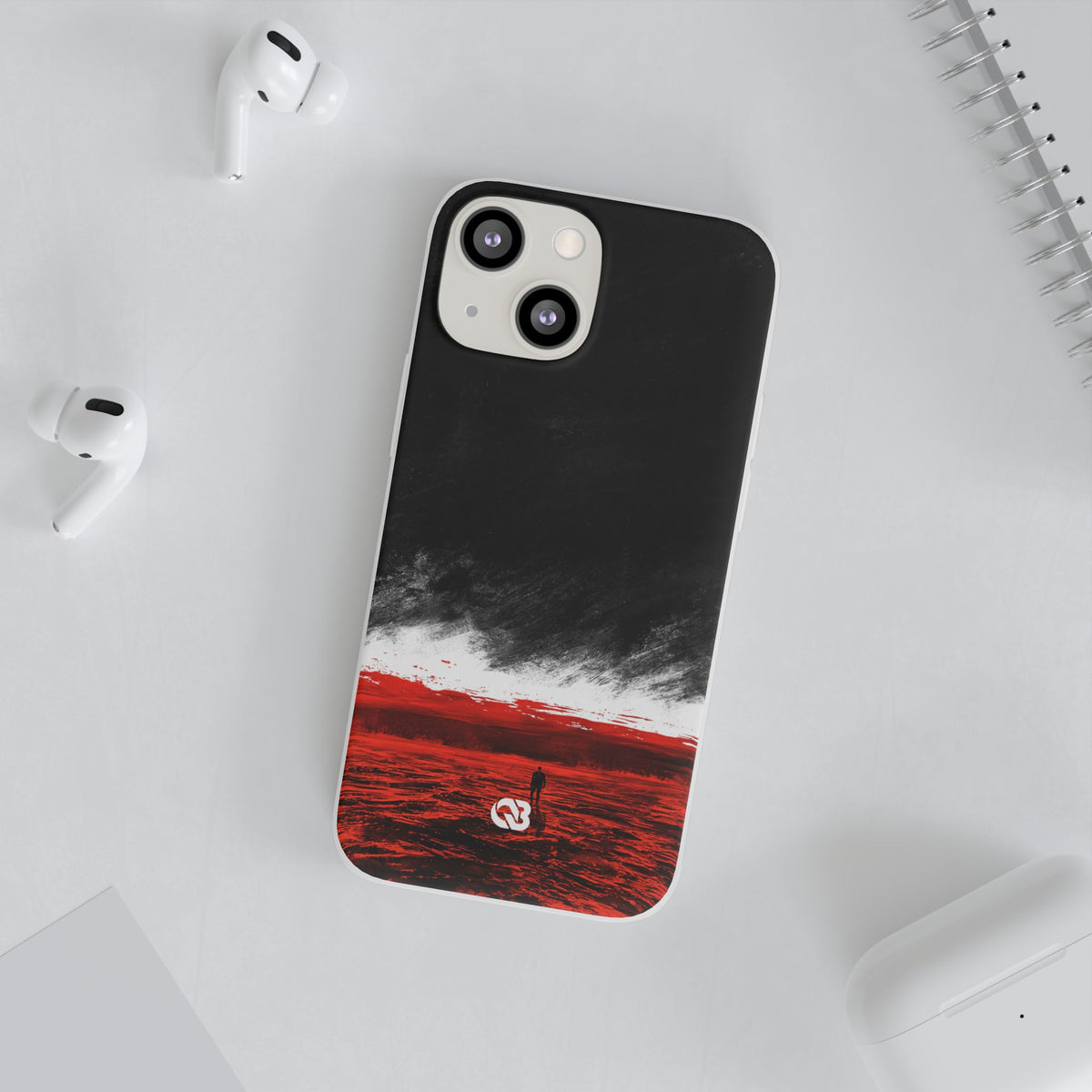 Crimson Horizon · Lite Phone Case for iPhone ·  Black