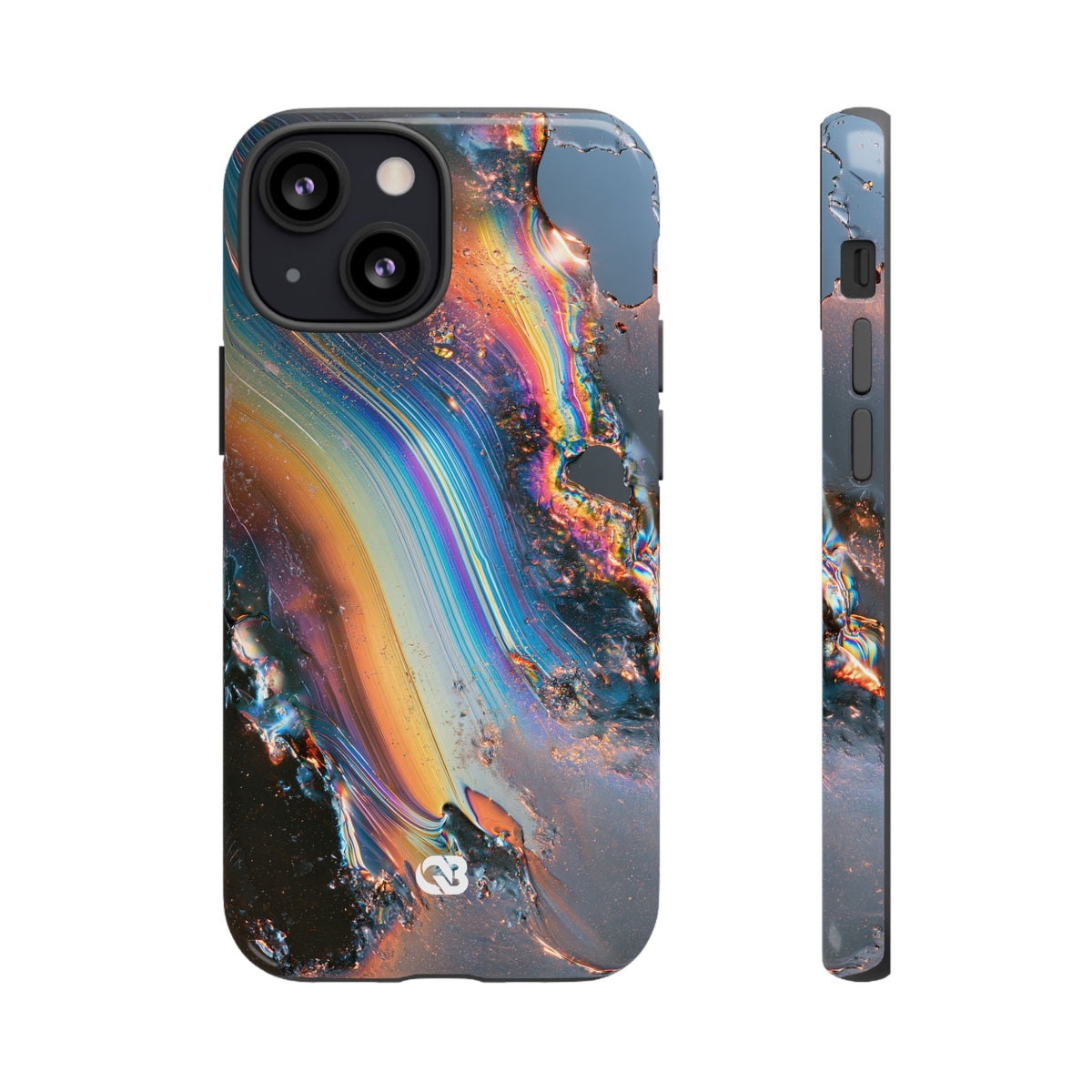 Prismatic Aura Flow · Tough Phone Case for iPhone · Blue
