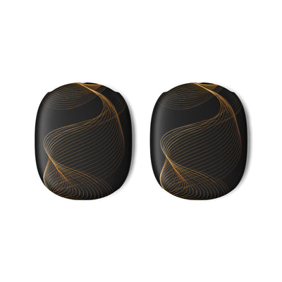 Golden Contour Flow · Hard Case for AirPods Max · Black