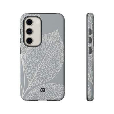 Minimal Leaf Skeleton · Tough Phone Case for Samsung · Grey