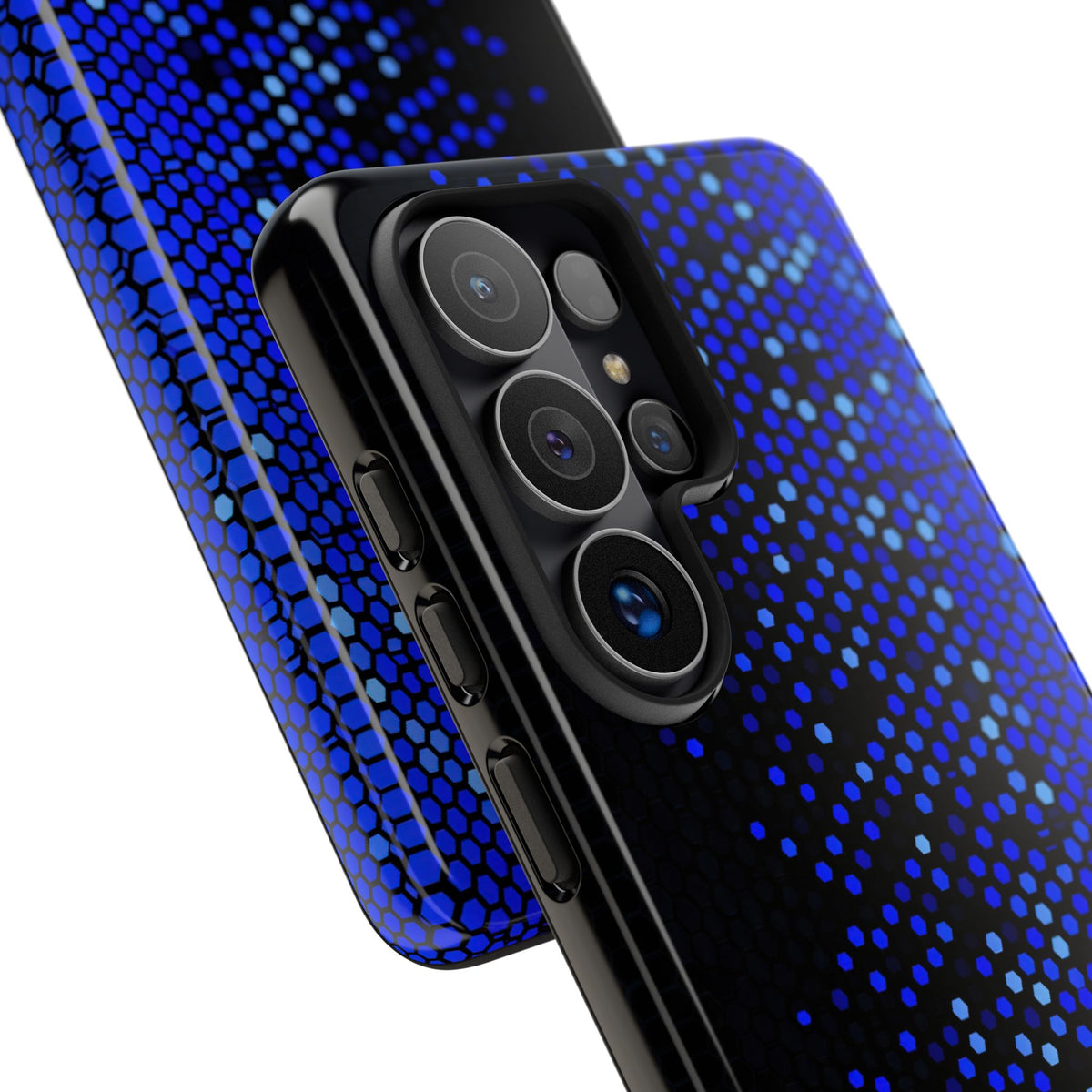 Cobalt Hex Dispersion · Tough Phone Case for Samsung · Blue