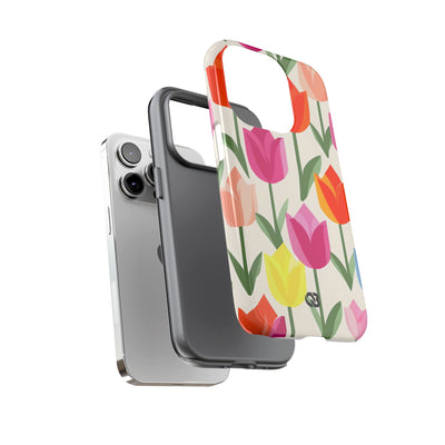 Vibrant Petal Grid · Tough Fundas para teléfono para iPhone