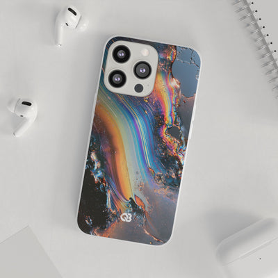 Prismatic Aura Flow · Lite Phone Case for iPhone ·  Blue