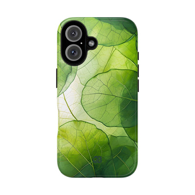 Emerald Leaf Veins · Tough Phone Case for iPhone
