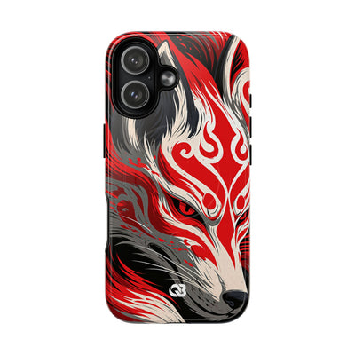 Crimson Kitsune Spirit · Tough 2.0 Magnetic Phone Case for iPhone · Red