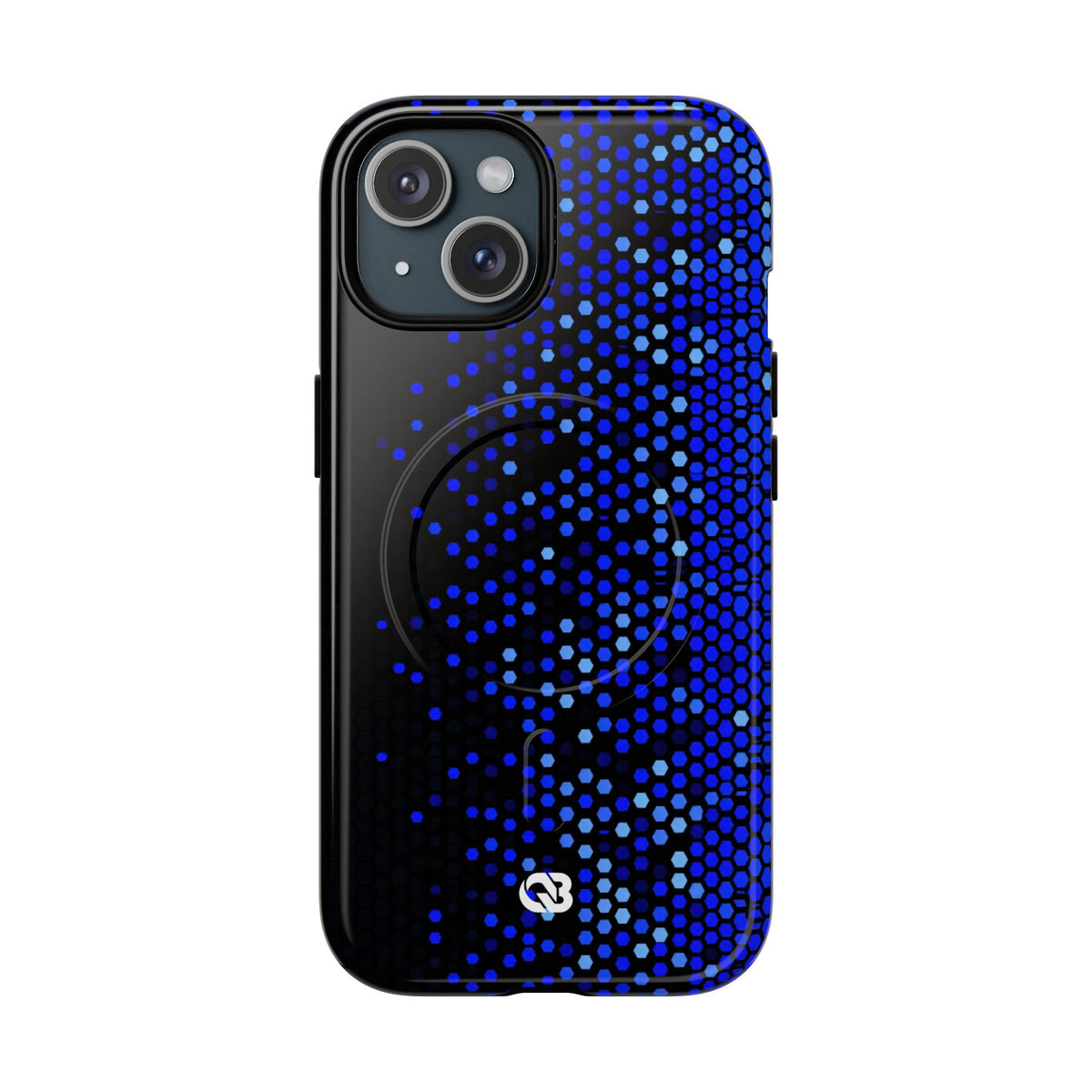 Cobalt Hex Dispersion · Tough 2.0 Magnetic Phone Case for iPhone · Blue