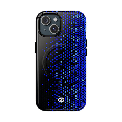 Cobalt Hex Dispersion · Tough 2.0 Magnetic Phone Case for iPhone · Blue