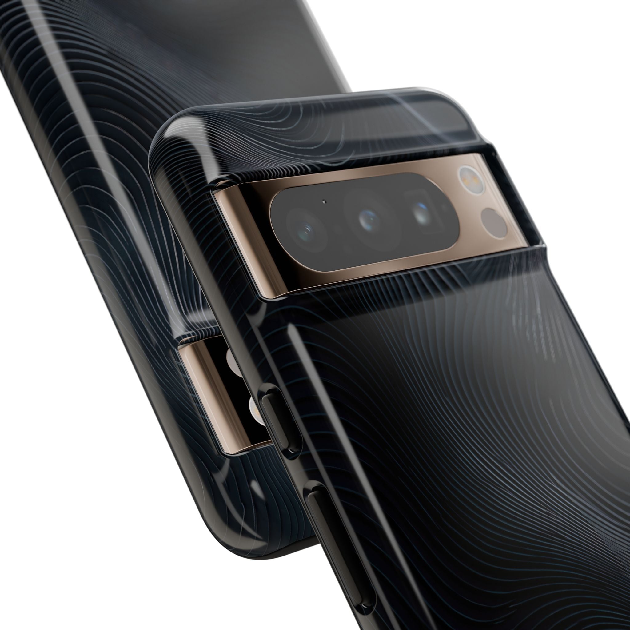 Black Tough Phone Case for Google Pixel - Obsidian Ridge Flux