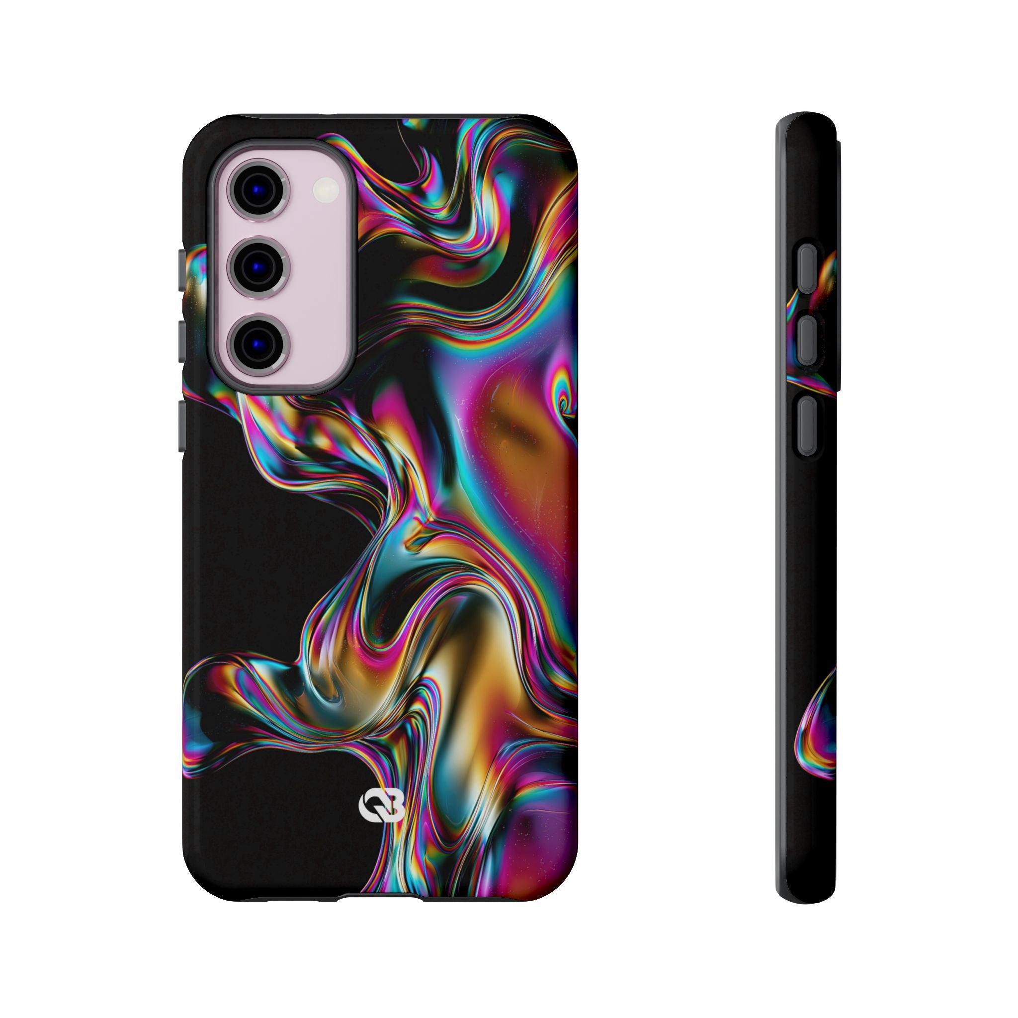 Purple Tough Phone Case for Samsung - Liquid Neon Chrome