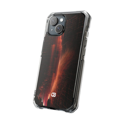Luminous Monolith · Clear Impact Magnetic Phone Case for iPhone · Black