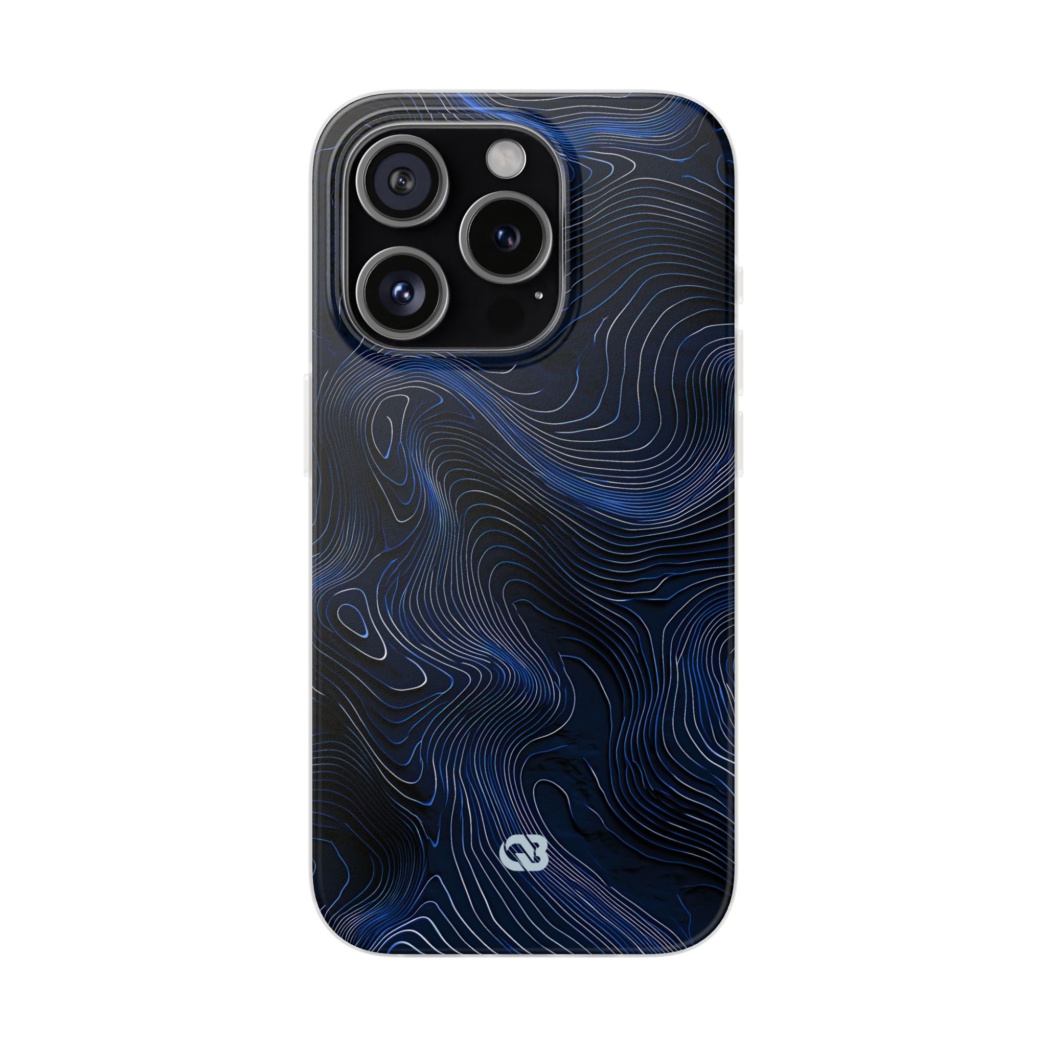 Blue Lite Phone Case for iPhone - Cobalt Contour Ridge
