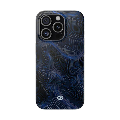 Blue Lite Phone Case for iPhone - Cobalt Contour Ridge