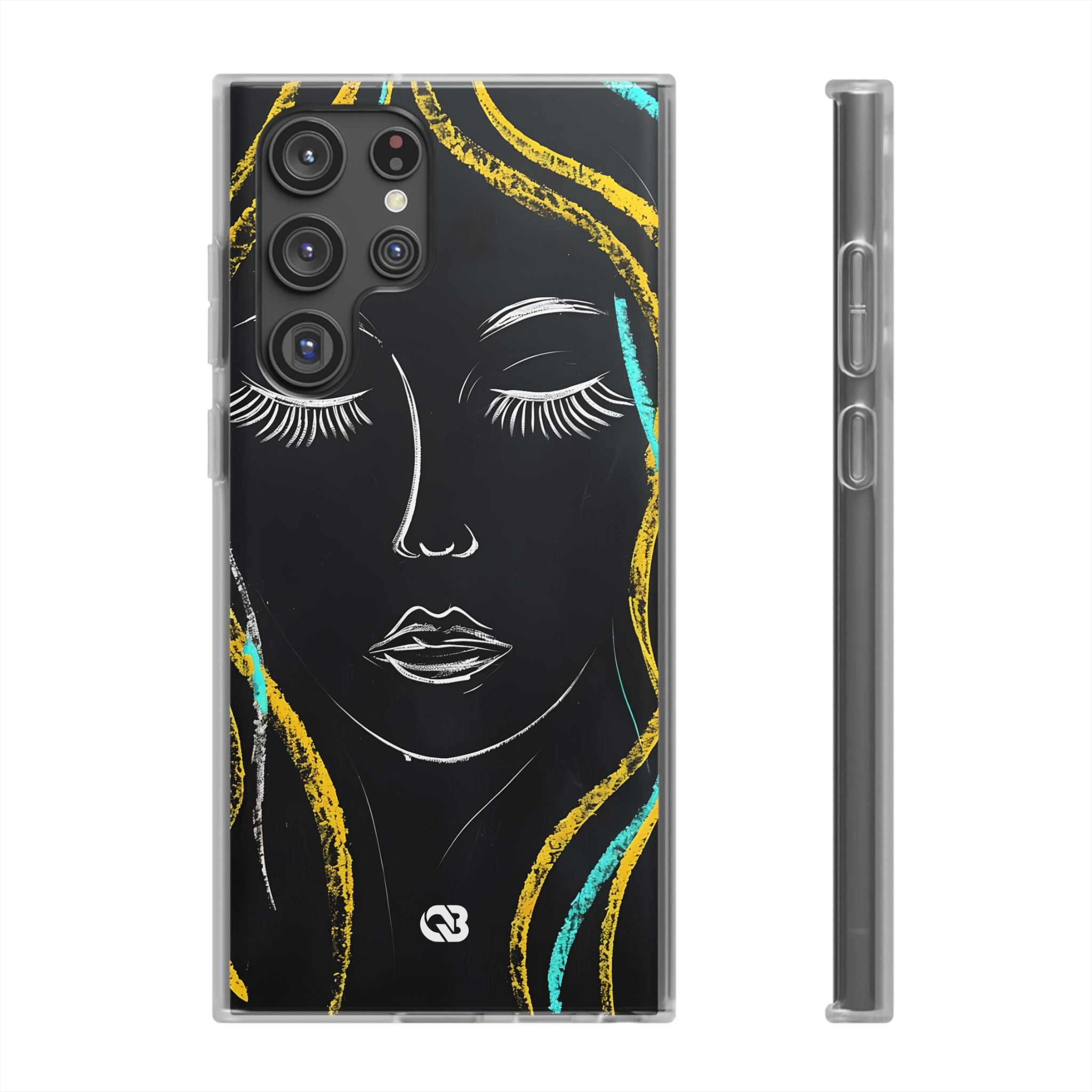 Obsidian Chalk Portrait · Soft Handyhülle für Samsung