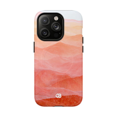 Alpenglow Ridge Vista · Tough 2.0 Magnetic Phone Case for iPhone · Orange
