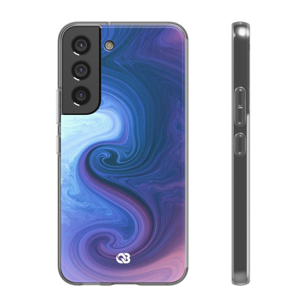 Azure Fluid Swirl · Lite Phone Case for Samsung · Blue