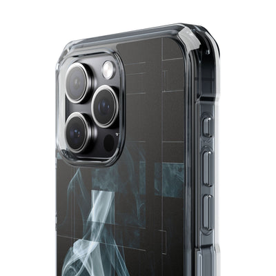 Black Impact MagSafe Phone Case for iPhone - Arctic Vapor Grid