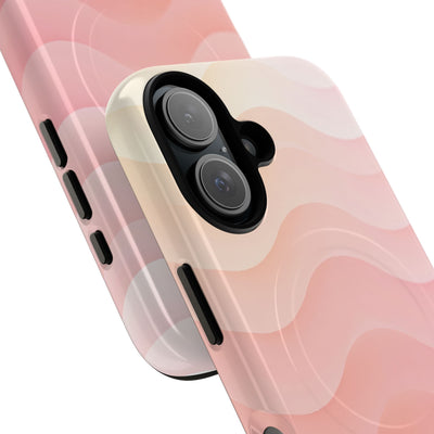 Blush Horizon Waves · Tough 2.0 Magnetic Phone Case for iPhone · Pink