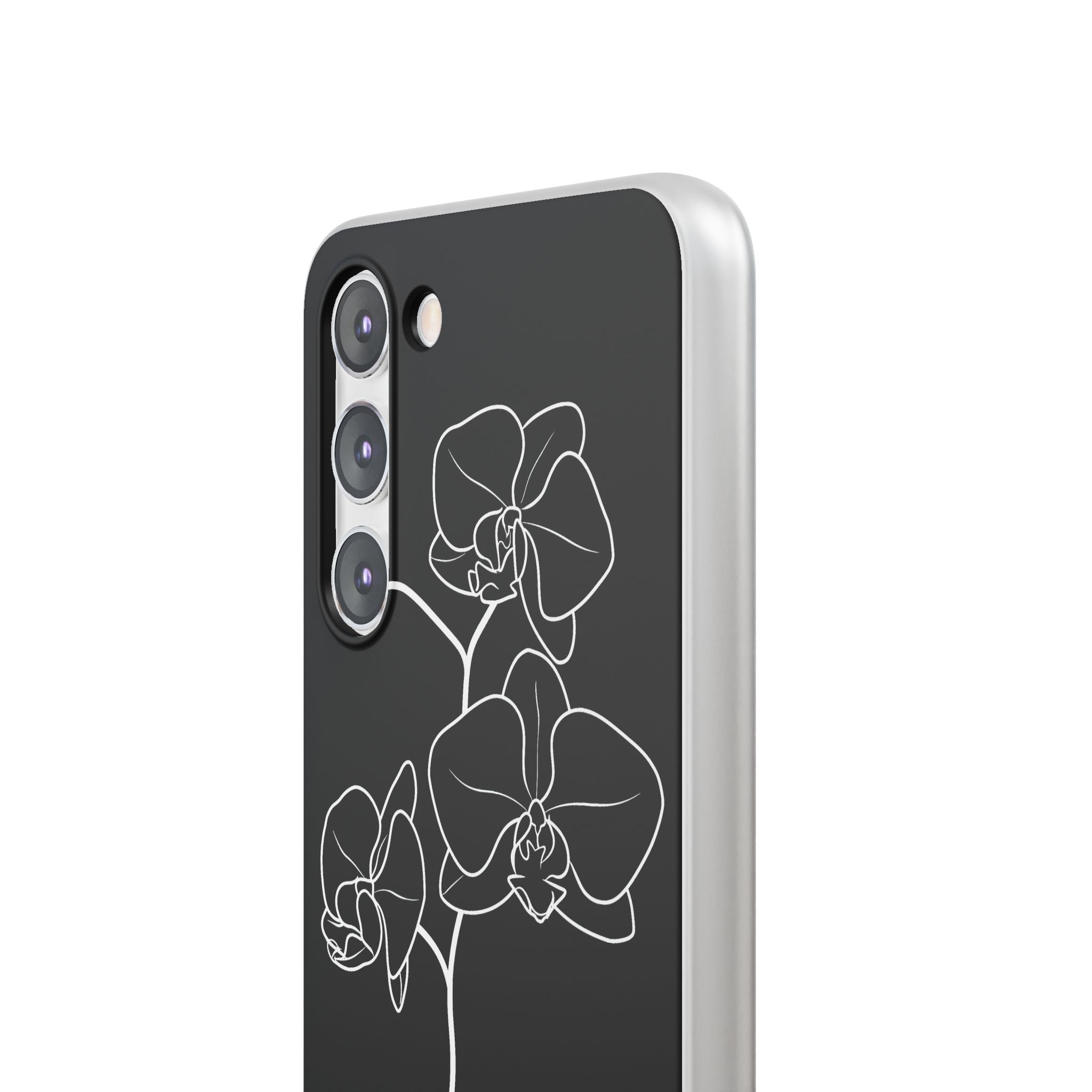 Black Lite Phone Case for Samsung - Noir Alabaster Orchid